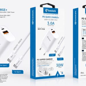 bestek caricabatteria 30W bk-91908